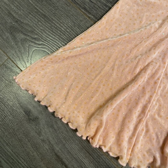 Vintage Lingerie nightie shimmer peach made in Canada by Dalmys - Picture 5 of 14